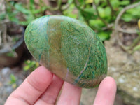 Polished Verdite Palm Stones x 12 From Zimbabwe