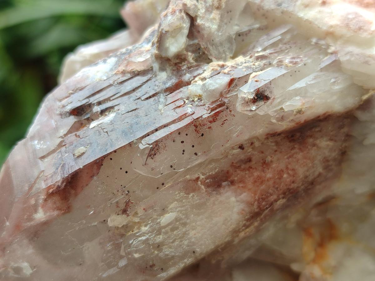 Natural Red Hematoid Quartz Clusters x 2 From Karoi, Zimbabwe