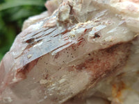 Natural Red Hematoid Quartz Clusters x 2 From Karoi, Zimbabwe