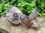 Natural Red Hematoid Quartz Clusters x 2 From Karoi, Zimbabwe