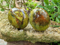 Polished Green Opal Free Forms x 12 From Betroka, Madagascar