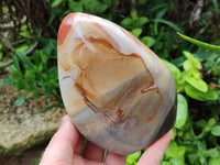 Polished Polychrome Jasper Standing Free Forms x 3 From NW Coast, Madagascar