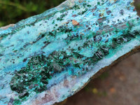 Natural Drusy Coated Chrysocolla On Dolomite Specimens x 2 From Likasi, Congo