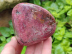 Polished Rhodonite Standing and Free Forms x 3 From Rhusinga, Zimbabwe
