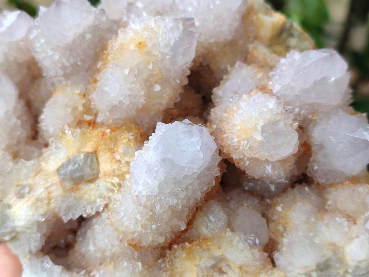 Natural Lilac Spirit Quartz Clusters x 2 From Boekenhouthoek, South Africa