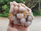 Natural Lilac Spirit Quartz Clusters x 2 From Boekenhouthoek, South Africa