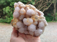 Natural Lilac Spirit Quartz Clusters x 2 From Boekenhouthoek, South Africa