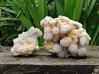 Natural Lilac Spirit Quartz Clusters x 2 From Boekenhouthoek, South Africa