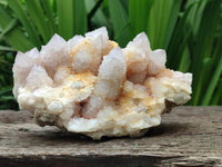 Natural Lilac Spirit Quartz Clusters x 2 From Boekenhouthoek, South Africa