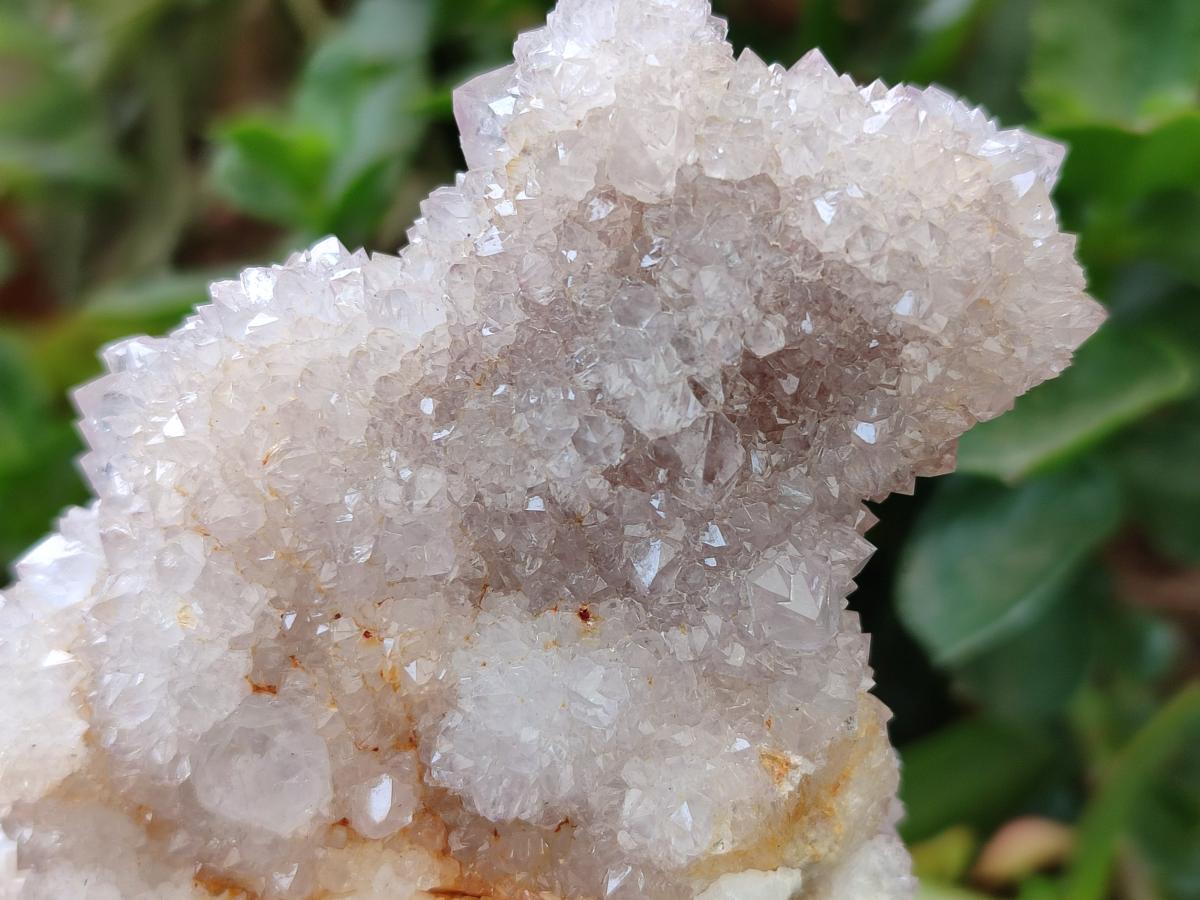 Natural Lilac Spirit Quartz Clusters x 2 From Boekenhouthoek, South Africa
