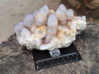 Natural Lilac Spirit Quartz Clusters x 2 From Boekenhouthoek, South Africa