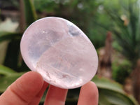 Polished Rose Quartz Palm Stones x 12 From Madagascar