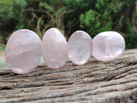 Polished Rose Quartz Palm Stones x 12 From Madagascar