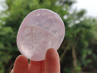 Polished Rose Quartz Palm Stones x 12 From Madagascar