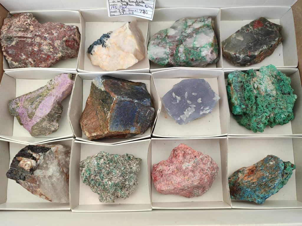 Natural Mix Of Multi Mineral Specimens x 12 From Southern Africa