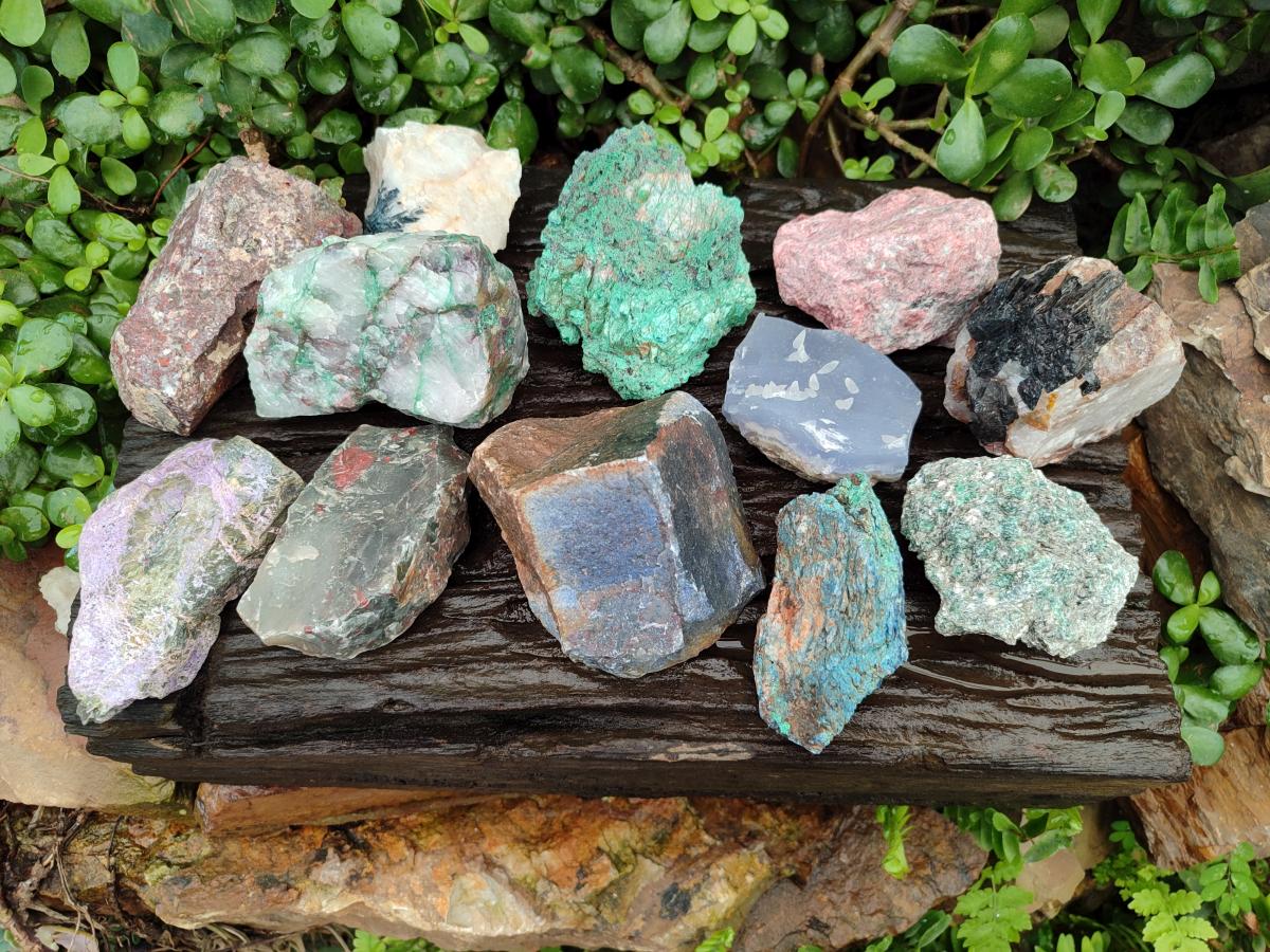 Natural Mix Of Multi Mineral Specimens x 12 From Southern Africa