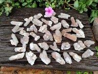 Natural Limonite Fairy Spirit Quartz Fingers x 70 From Boekenhouthoek, South Africa