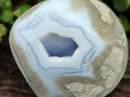 Polished Blue Lace Agate Standing Free Forms x 6 From Nsanje, Malawi - Toprock Gemstones and Minerals 