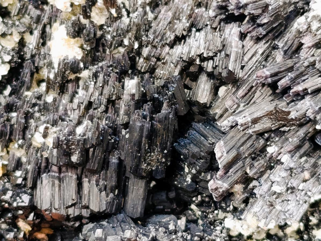 Natural Schorl Black Tourmaline with Vermiculite x 1 From Erongo, Namibia - Toprock Gemstones and Minerals 