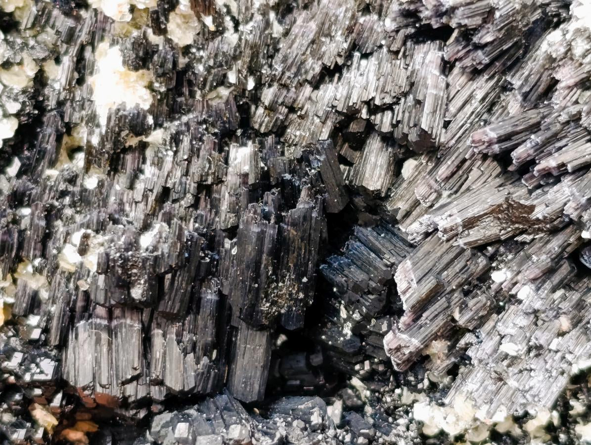 Natural Schorl Black Tourmaline with Vermiculite x 1 From Erongo, Namibia - Toprock Gemstones and Minerals 
