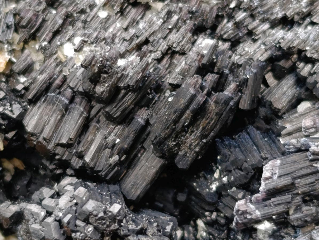 Natural Schorl Black Tourmaline with Vermiculite x 1 From Erongo, Namibia - Toprock Gemstones and Minerals 