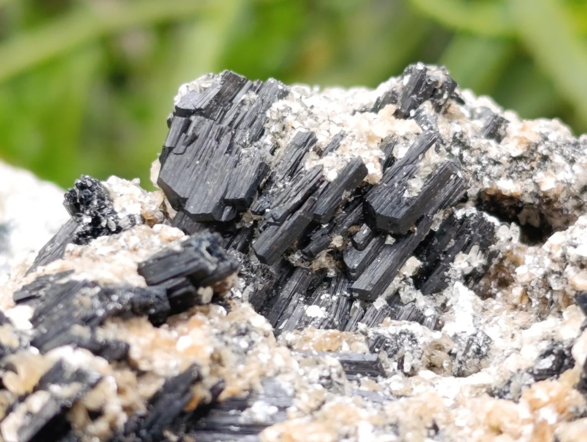 Natural Schorl Black Tourmaline with Vermiculite x 1 From Erongo, Namibia - Toprock Gemstones and Minerals 