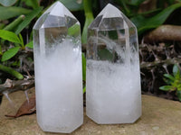 Polished Clear Quartz Crystals x 6 From Madagascar