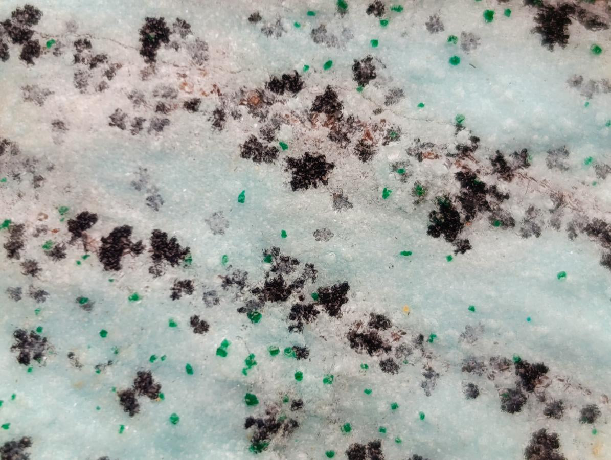 Natural Drusy Coated Chrysocolla On Dolomite Specimens x 4 From Lupoto Mine, Congo - Toprock Gemstones and Minerals 