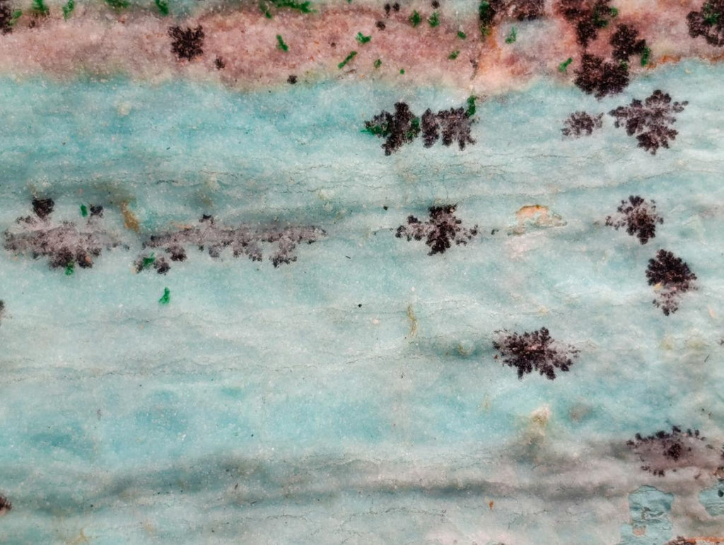 Natural Drusy Coated Chrysocolla On Dolomite Specimens x 4 From Lupoto Mine, Congo - Toprock Gemstones and Minerals 