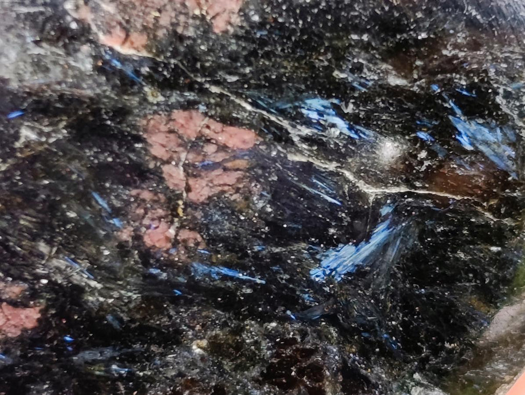 Polished Blue Speck Iolite Water Sapphire Standing Free Forms x 2 From Ambatofinandrahana, Madagascar