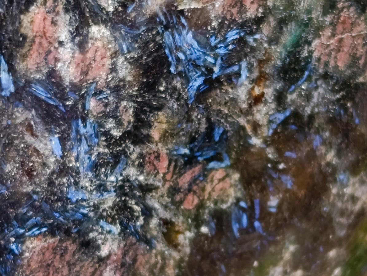 Polished Blue Speck Iolite Water Sapphire Standing Free Forms x 2 From Ambatofinandrahana, Madagascar