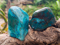 Polished Shattuckite Free Forms x 7 From Kaokoveld, Namibia