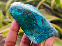 Polished Shattuckite Free Forms x 7 From Kaokoveld, Namibia