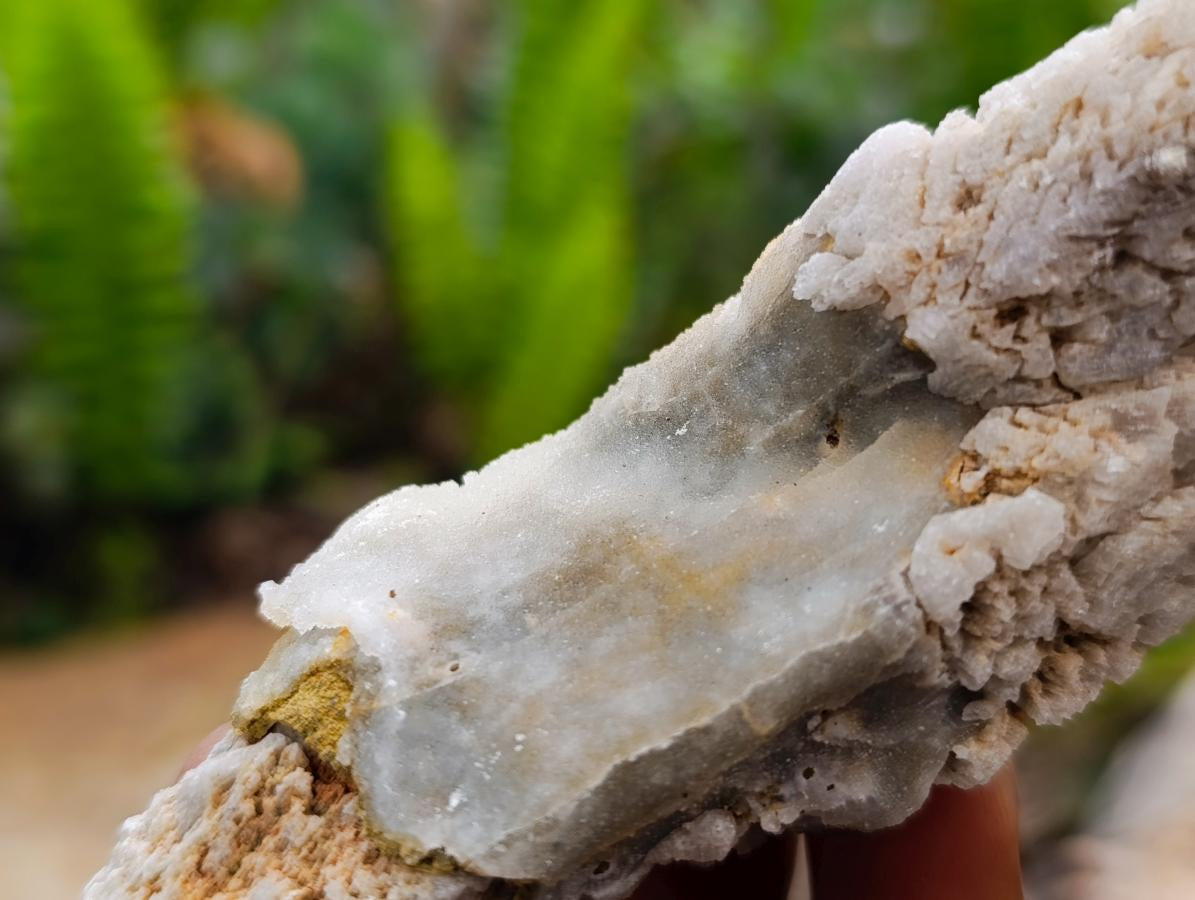 Natural Drusy Quartz Coated Spearhead Calcite Specimens x 12 From Albert's Mountain, Lesotho