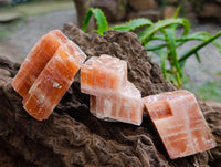 Natural Sunset Orange Calcite Specimens x 24 From Spitzkop, Namibia