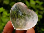 Polished Rock Crystal Gemstone Hearts x 36 From Madagascar