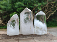Polished Clear Quartz Crystals x 6 From Madagascar