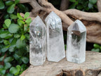 Polished Clear Quartz Crystals x 6 From Madagascar