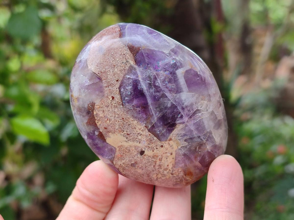 Polished Purple Chevron Amethyst Standing Free Forms x 6 From Madagascar - Toprock Gemstones and Minerals 
