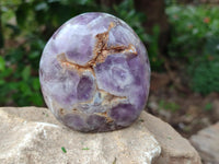 Polished Purple Chevron Amethyst Standing Free Forms x 6 From Madagascar