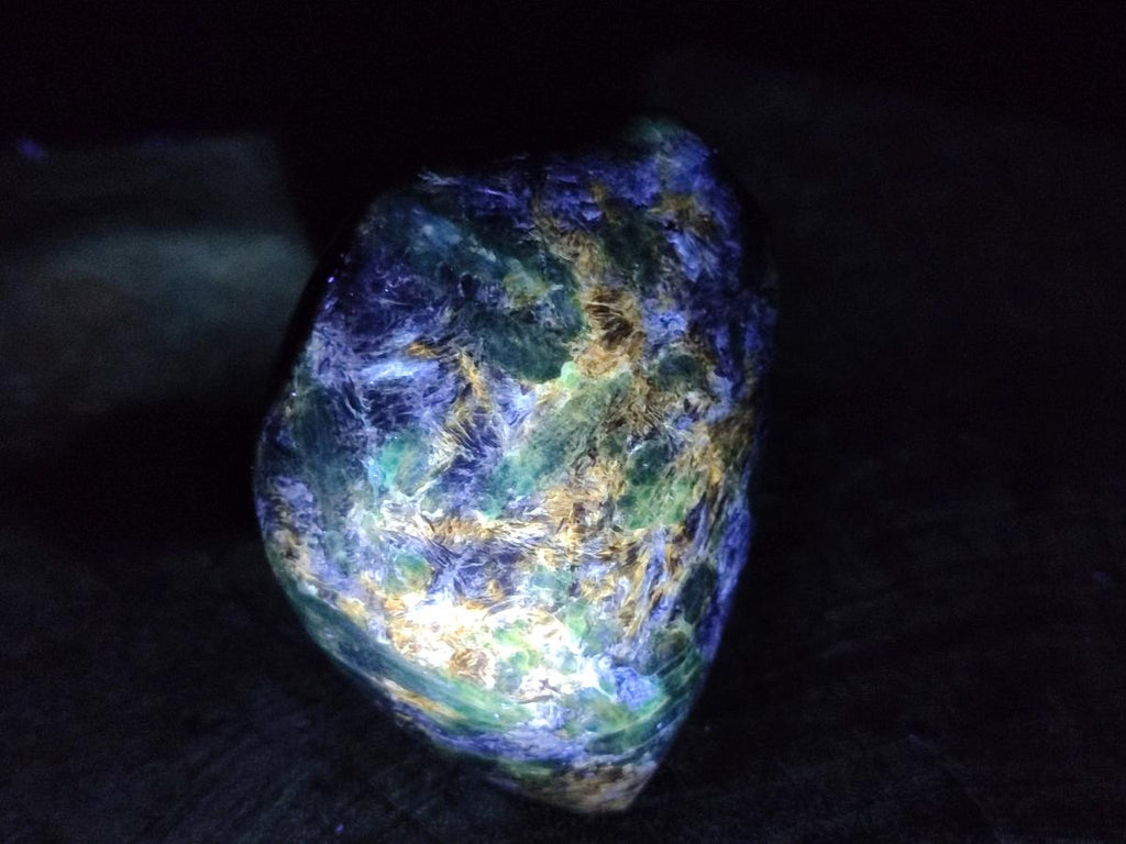 Polished Emerald Mica 'Mutokolite' Standing Free Forms x 4 From Mutoko, Zimbabwe - Toprock Gemstones and Minerals 