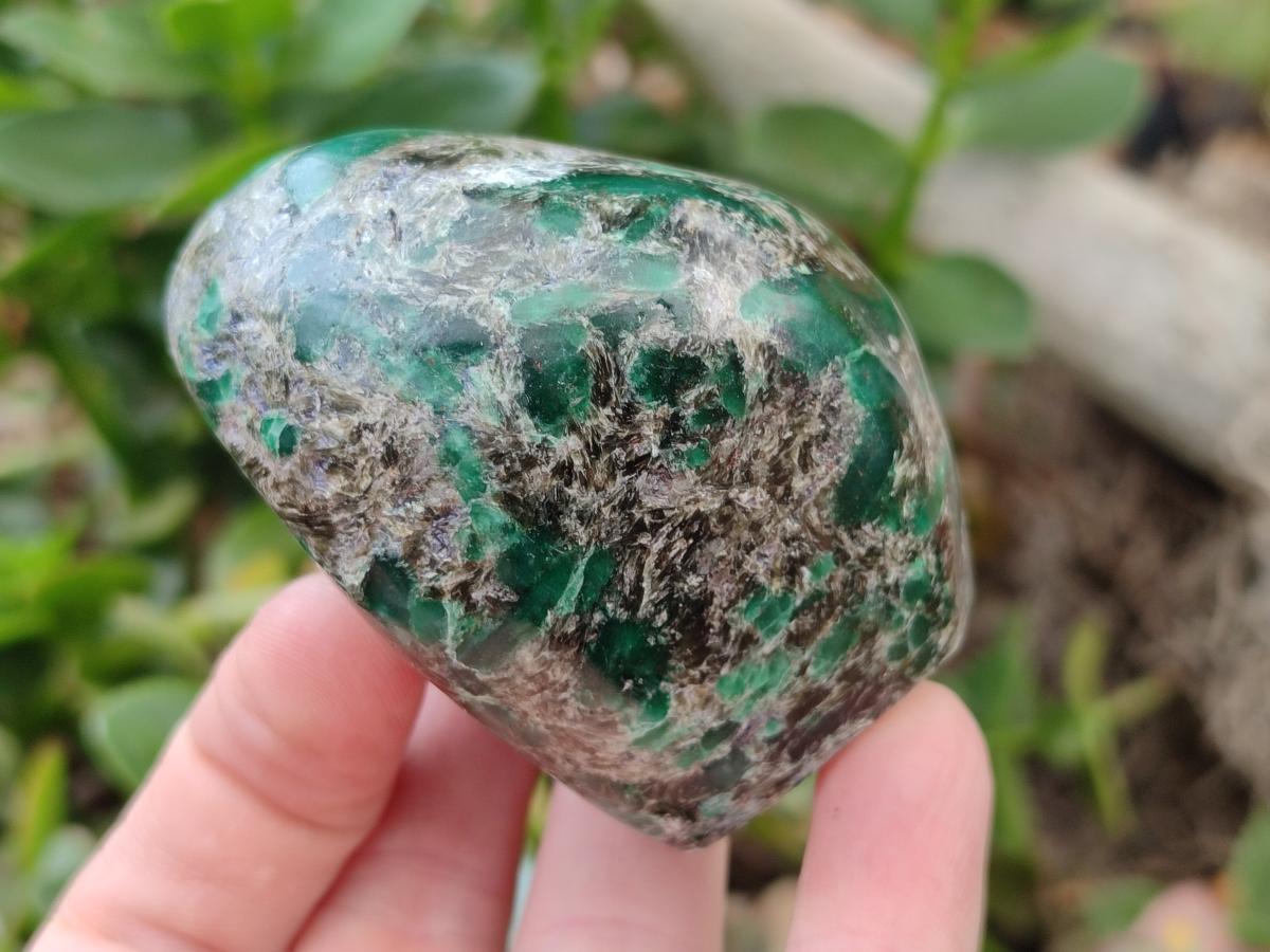 Polished Emerald Mica 'Mutokolite' Standing Free Forms x 4 From Mutoko, Zimbabwe - Toprock Gemstones and Minerals 
