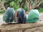 Natural Watermelon Fluorite Cobbed Specimens x 12 From Uis, Namibia