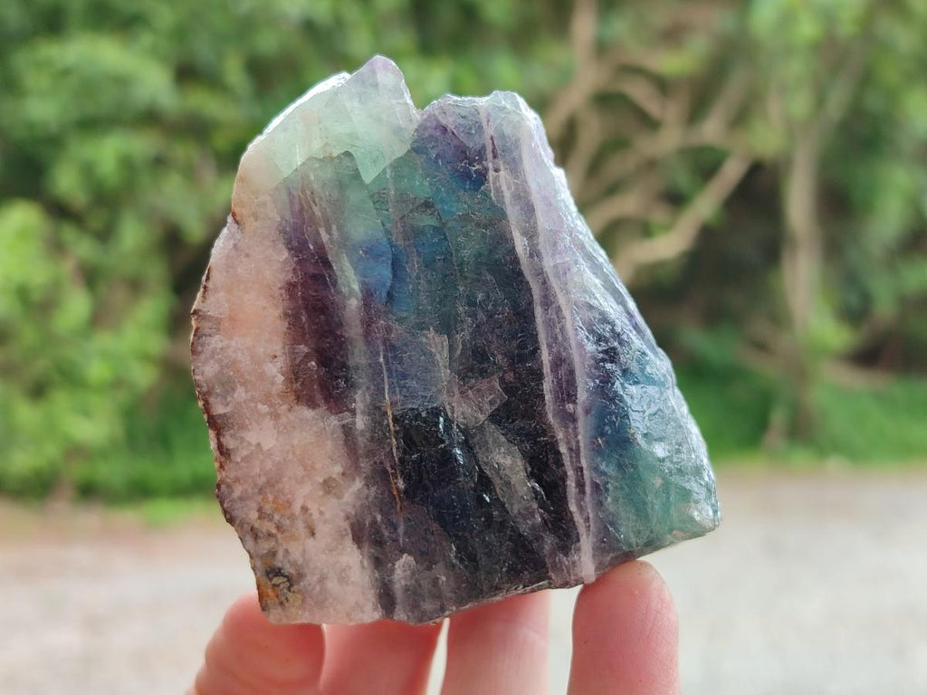 Natural Watermelon Fluorite Cobbed Specimens x 12 From Uis, Namibia