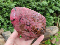 Polished Rhodonite Free Form x 1 From Rhusinga, Zimbabwe