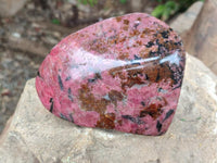 Polished Rhodonite Free Form x 1 From Rhusinga, Zimbabwe