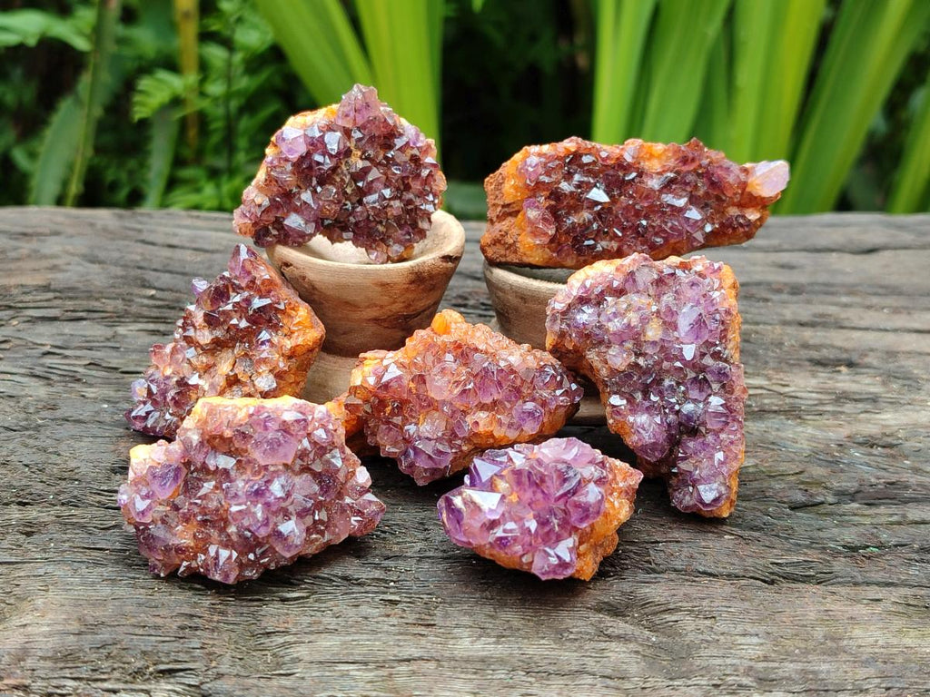 Natural Amethystos Amethyst Clusters x 35 From Kwaggafontein, South Africa