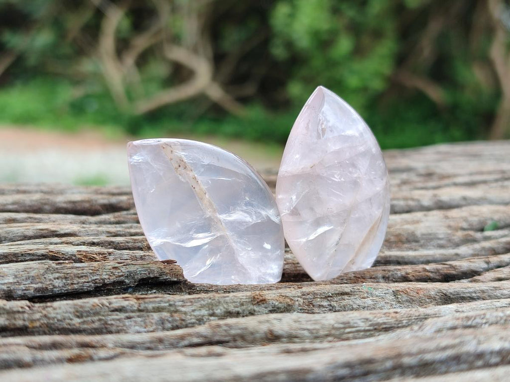 Polished Gemmy Rose Quartz Oval Free Forms x 35 From Madagascar - Toprock Gemstones and Minerals 