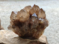 Natural Cascading Smokey Citrine Quartz Clusters x 1 From Luena, Congo