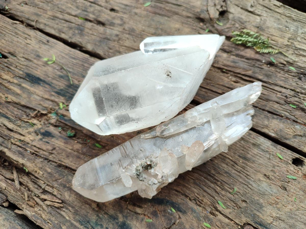 Natural Mixed Quartz Crystal Clusters x 6 From Madagascar